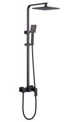 Душевая система Abber Daheim AF8220B, черная матовая