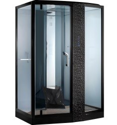 Душевая кабина Orans SR-89102RS Black 150x100 с хамамом и гидромассажем