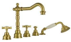 Смеситель на борт ванны с душем Migliore Princeton 19345, бронза